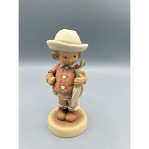 1992 Enesco Lucie Attwell “Waiting for the Sunshine” Membership Figurine 5.5”